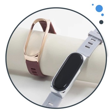 Ремешок Duo Band для Xiaomi Mi Band 3 4 5 6 бордовый красное золото сильный