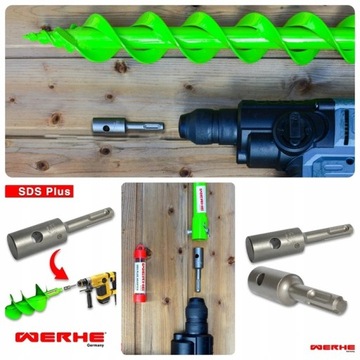 Adapter do świdra SDS PLUS WERKON- Germany