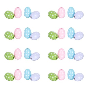 EASTER дерев'яний намистини у формі яйця 40 шт.