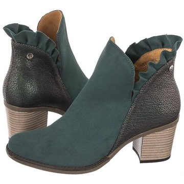 Buty Botki Damskie Maciejka Zielone 04833-45