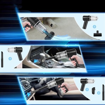 Мощный автомобильный пылесос, портативный, беспроводной, со светодиодной подсветкой