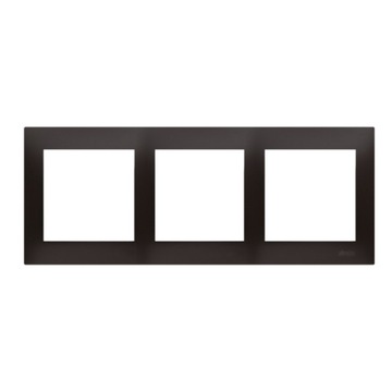 SIMON 54 RAMKA POTRÓJNA CZARNY MAT DR3/49