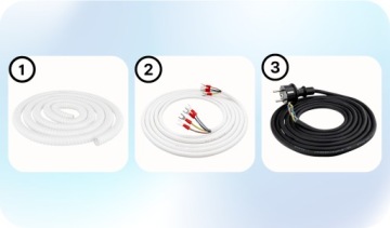 Комплект для самостоятельного монтажа воздушных кондиционеров мощностью до 3,5 кВт Медная трубка 5 м