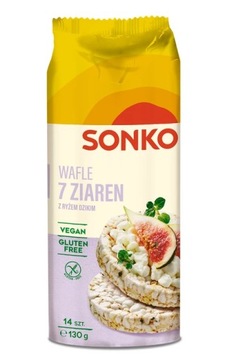 Sonko Wafle ryżowe 7 ziaren z dzikim ryżem 130 g