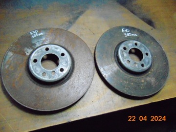 BMW X5 E70 X6 E71 M50d TARCZA hamulcowa TARCZE HAMULCOWE PRZÓD 385mm LUX