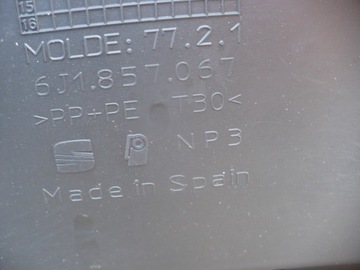 КОНСОЛЬ ПРИБОРНОЙ ПАНЕЛИ КОКПИТ SEAT IBIZA 4 IV 6J EUROPA 08-