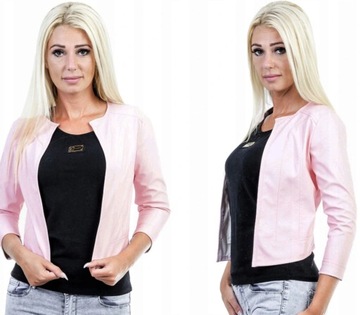 BOLERKO MARYNARKA ŻAKIET EKO SKÓRA (36-50) 42
