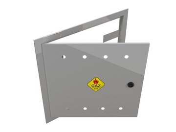 DRZWICZKI REWIZYJNE 50x50 POPIEL SKRZYNKA GAZOWA