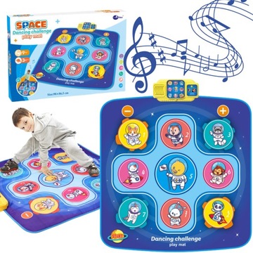 МУЗЫКАЛЬНЫЙ ТАНЦЕВАЛЬНЫЙ КОВРИК ИНТЕРАКТИВНАЯ ЗВУКОВАЯ СВЕТОВАЯ ИГРУШКА ДЛЯ ДЕТЕЙ