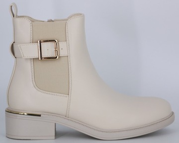 ВЕСЕННИЕ ЖЕНСКИЕ КОЖАНЫЕ ТУФЛИ С ПРЯЖКОЙ 39 СВЕТЛО-БЕЖЕВЫЕ КОЖАНЫЕ