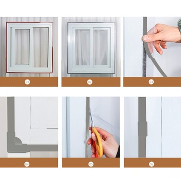 ОКОННАЯ МОСКИТНАЯ СЕТКА МАГНИТНАЯ СЕТЬ ДЛЯ ОКОН КОМАРЫ НАСЕКОМЫЕ 70X130CM