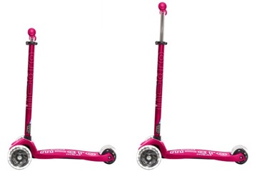 Самокат трехколесный Maxi Micro Deluxe LED Pink