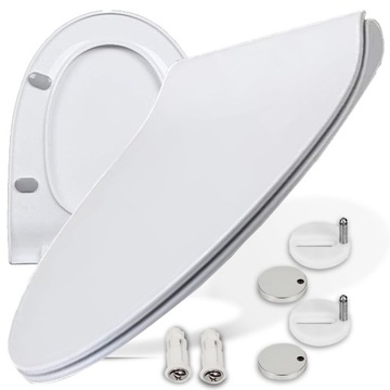 DESKA SEDESOWA DO WC WOLNOOPADAJĄCA EASY CLEAN TWARDA WYPINANA UNIWERSALNA