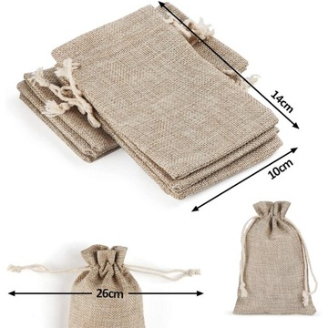 ЛЬНА ДЖУТОВАЯ АВЕТОЧНАЯ СУМКА ДЖУТОВАЯ СУМКА ТРАВЫ ЛАВАНДА 10Х14СМ 30ШТ.