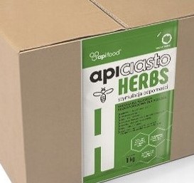 APICIASTO 10x1kg POKARM pszczół z DODATKIEM ZIÓŁ HERBS CIASTO