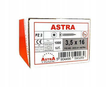 Astra 3,5x16 шарнирной винт с винтом 100 шт.