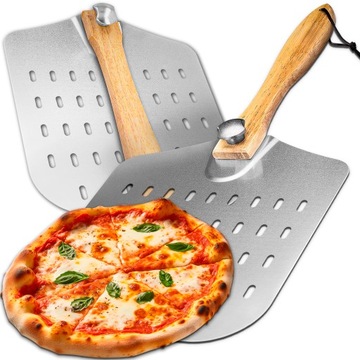 ŁOPATA DO PIZZY SKŁADANA PERFOROWANA SZUFLA NIERDZEWNA INOX PROFESJONALNA