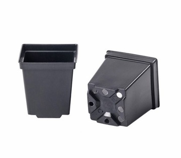 Doniczki produkcyjne kwadratowe do rozsad roślin 0,5L 9x9x10cm 100szt