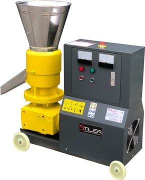 PELECIARKA WOLNOOBROTOWA DWUROLKOWA 7,5kW 250Kg/h