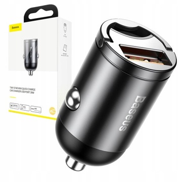 Автомобильное зарядное устройство Baseus VCHX-A0G 30 Вт USB QC 3.0