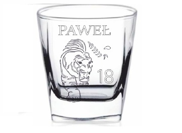Szklanka do whisky z grawerem grawerowana