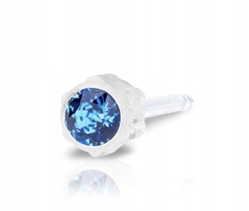 KOLCZYK PRZEKŁUCIOWY BLOMDAHL SAPPHIRE 4mm P. Med