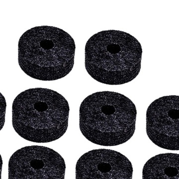 10шт фетровая подставка для тарелок, круглая, простая в использовании фетровая фетровая шляпа, черная