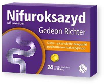 Nifuroksazyd Gedeon 100mg 24 tabletki