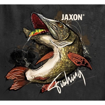 ФУТБОЛКА JAXON NATURE, ЧЕРНАЯ ЩУКА, размер M