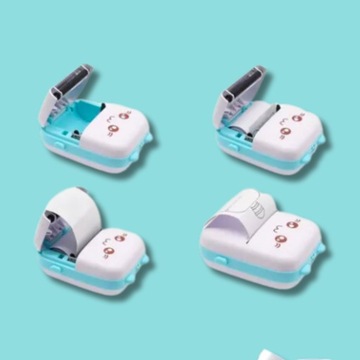 DRUKUS MINI ПОРТАТИВНЫЙ ТЕРМОЭТИКЕТОЧНЫЙ ПРИНТЕР + 11 РОЛИКОВ