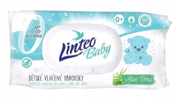 Chusteczki nawilżane dla dzieci Linteo Baby 80szt