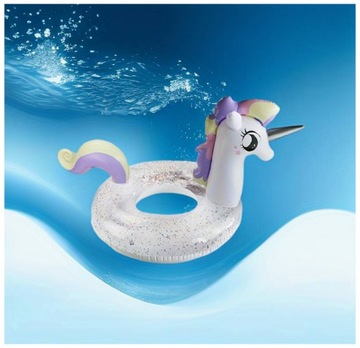 НАДУВНОЕ КОЛЕСО ДЛЯ ПЛАВАНИЯ UNICORN GLITTER 70 см #90