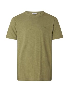 Męski T-Shirt Cotton Linen Calvin Klein Zielony M K10K111162 MMS