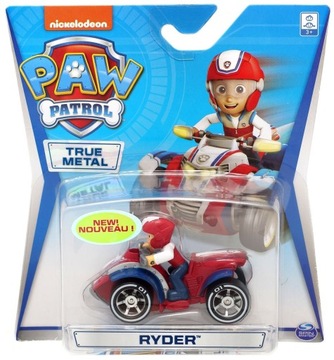 PSI PATROL POJAZD FIGURKA RYDER METALOWY