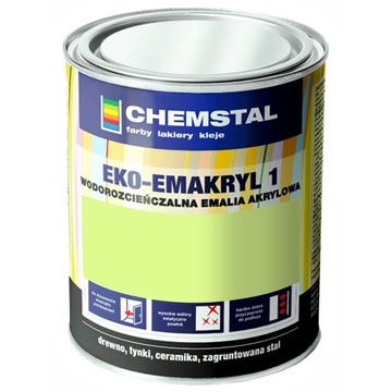 Farba akrylowa EKO-EMAKRYL CHEMSTAL Pistacjowy 5L