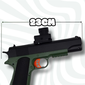 PISTOLET COLT GLOCK KULKI ŻELOWE WODNE AUTOMAT ORBEEZ BEZPIECZNY OKULARY