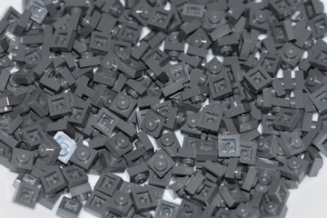 Lego płytka plate 1x1 Dark bluish gray LBG 3024 25szt