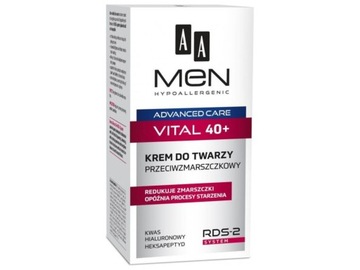 AA Men Adventure Care Krem do twarzy Vital 40+ przeciwzmarszczkowy 50ml