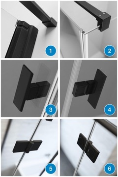 RADAWAY Nes Black DWS Душевая дверь 140 л графит