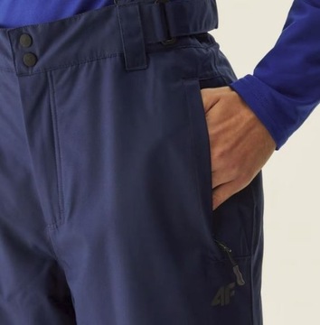 Męskie spodnie narciarskie 4F spodnie na narty wodoodporne M czarny