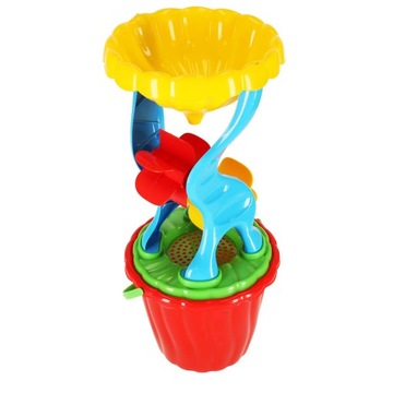 WIADERKO DO PIASKU MŁYNEK ŁOPATKA GRABKI FOREMKI