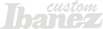 Наклейка с логотипом IBANEZ CUSTOM на грифе грифа гитары