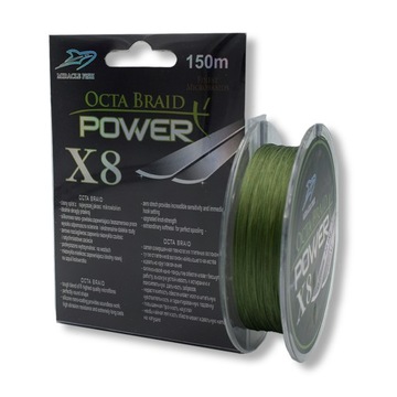 ЗЕЛЕНАЯ ЛЕСКА, 8 ТОЧЕК, 0,20 ММ, ОЧЕНЬ ПРОЧНАЯ