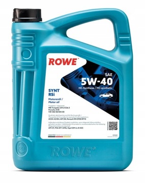 OLEJ ROWE HIGHTEC SYNT RSi SAE 5W40 5L