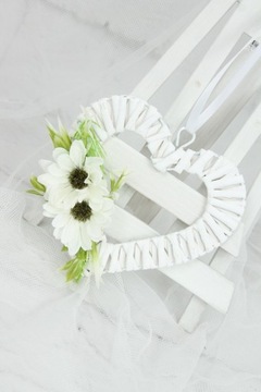 Плетеный головной убор в виде сердца, украшение для дома, комнаты, БЕЛЫЙ