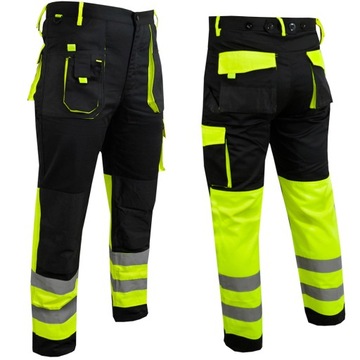 Размер светоотражающих рабочих брюк ADMIRAL Hi-Vis. М/50