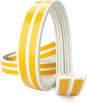 USZCZELKA SAMOPRZYLEPNA DO OKIEN DRZWI PROFIL E BIAŁA 10 METRÓW HIT