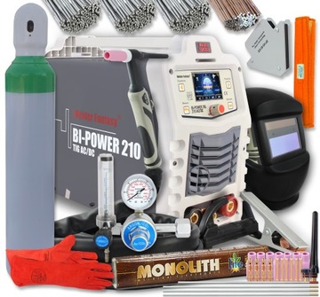 Spawarka TIG AC/DC BI-POWER 210 MMA zestaw butla