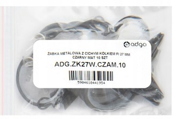 МЕТАЛЛИЧЕСКИЕ САЙЛЕНТ-КОЛЕСА FI27MM МАТОВЫЕ ЧЕРНЫЕ 10 ШТ.