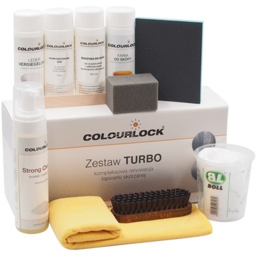Zestaw do renowacji skóry Turbo Colourlock czarny